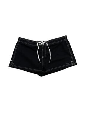 Nike Swim Shorts Womens Large Black Mesh Lined Athletic Beach Board Shorts